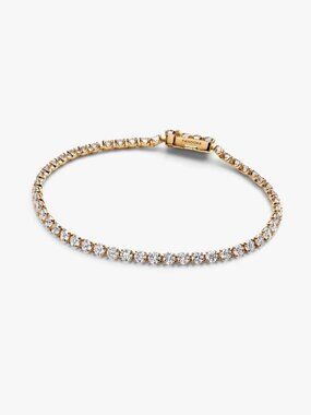 Pandora Era 14k Gold Lab-grown Diamond Tennis Bracelet